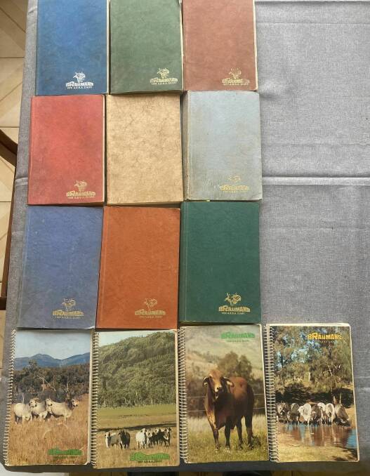 A sample of the collection of ABBA cattleman's diaries. Picture: Supplied