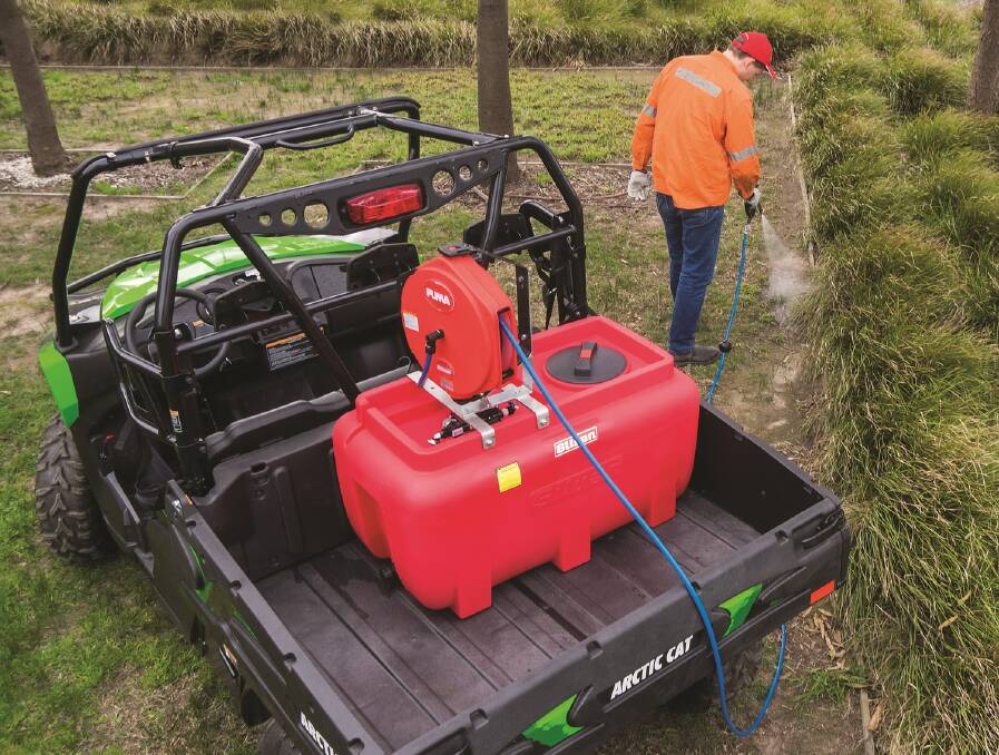 Silvan's Selecta 12 volt range for quad bikes and side by side vehicles are just the ticket for spring spraying.