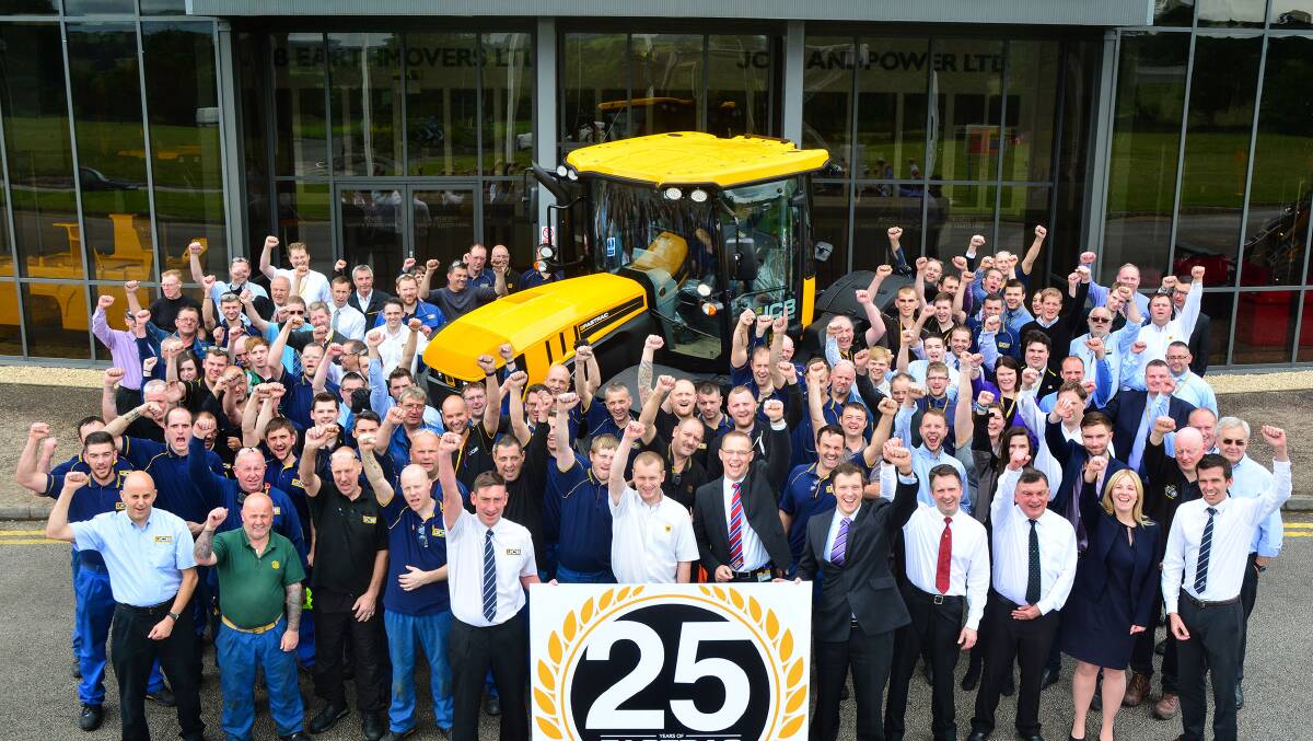 JCB is celebrating the 25th anniversary of the Fastrac design.