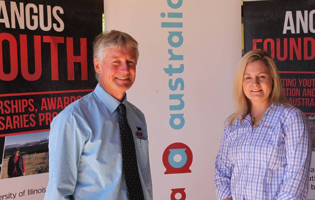 Angus Australia chief executive officer, Dr Peter Parnell, with Achmea Australia CEO, Emma Thomas.