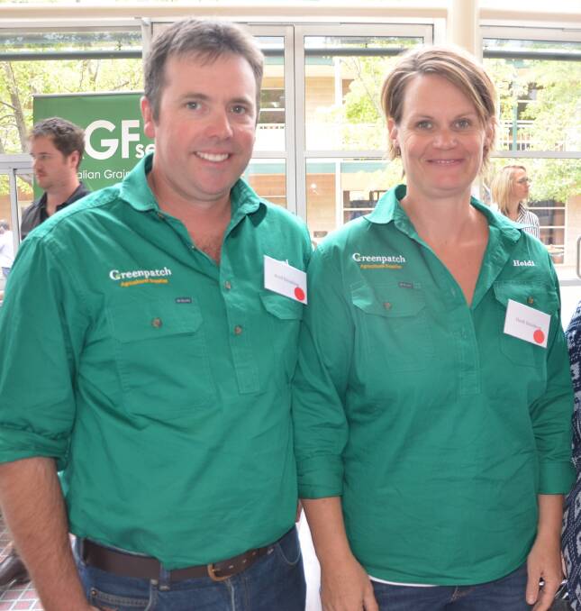 RICHER SOILS: Greenpatch Agricultural Supplies owners Arnd and Heide Enneking, Greenpatch, have had success with using true amino acid fertilisers on their acid soils.