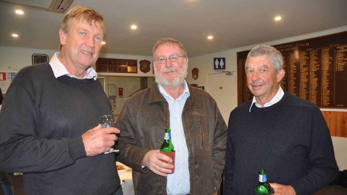 PRODUCER CATCH UP: Charlie Goode, Hynam; Phil Clothier, Woolumbool and Trevor Correll also of Woolumbool.