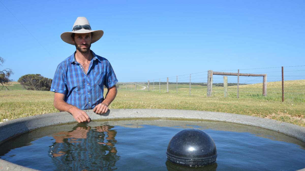 STAYING AFLOAT: Upper SE livestock producer Adam Merry says after years of failed attempts to find a solution to spiralling water bills, SA-Best's long-term, interest-free loans offer real hope.