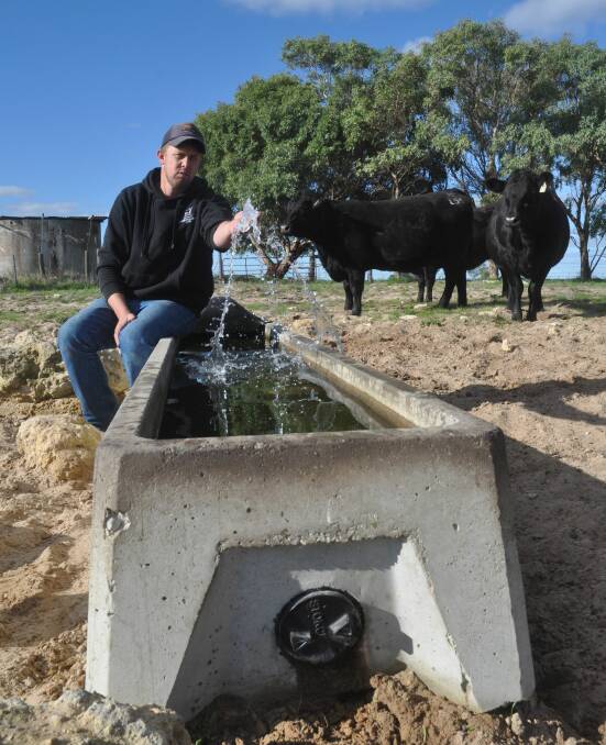HIGH EXPENSE: Field livestock producer Jason Schulz says high water costs remain a major concern for producers in the Upper South East.