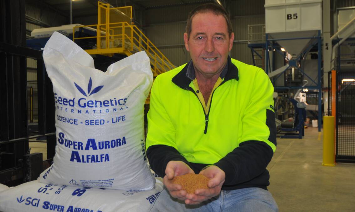 PACK MAN: Seed Genetics International’s Keith facility and logistics manager Russell Davis is excited about blending, coating and packing a wide range of the company's seed for customers throughout the world.
