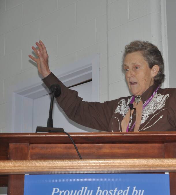 WELFARE CHANGE: United States livestock handling expert Temple Grandin.