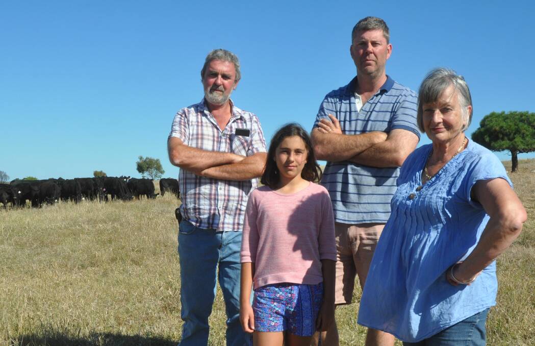 WEIGH UP: LCPA members John Brook, Will Legoe and daughter Rani and Merilyn Paxton say risks to the South East outweigh short-term gains.