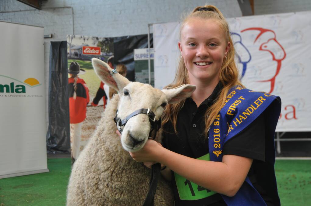Sarah Westerholm, Murray Bridge was one of 60 entrants in the inaugural SA Sheep Expo held this year.