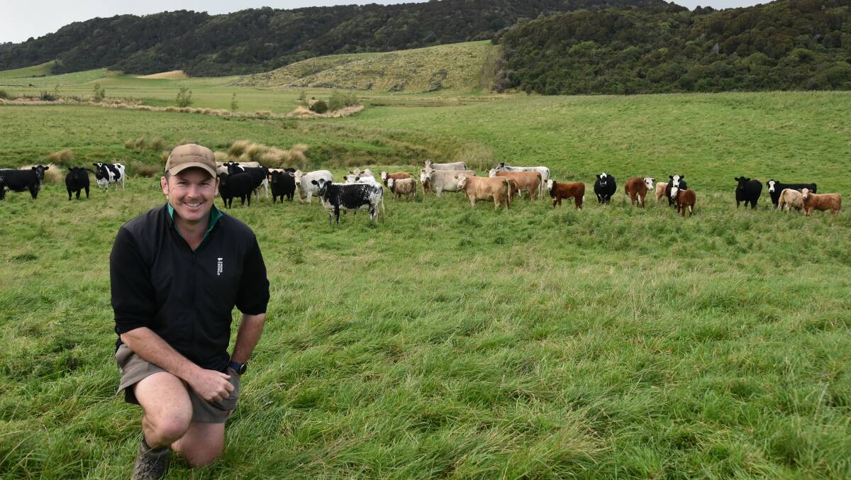 Sheep, beef and dairy farmer Dean Rabbidge, Rabbidge Farms at Wyndham on the South Island of New Zealand. Picture Shan Goodwin.
