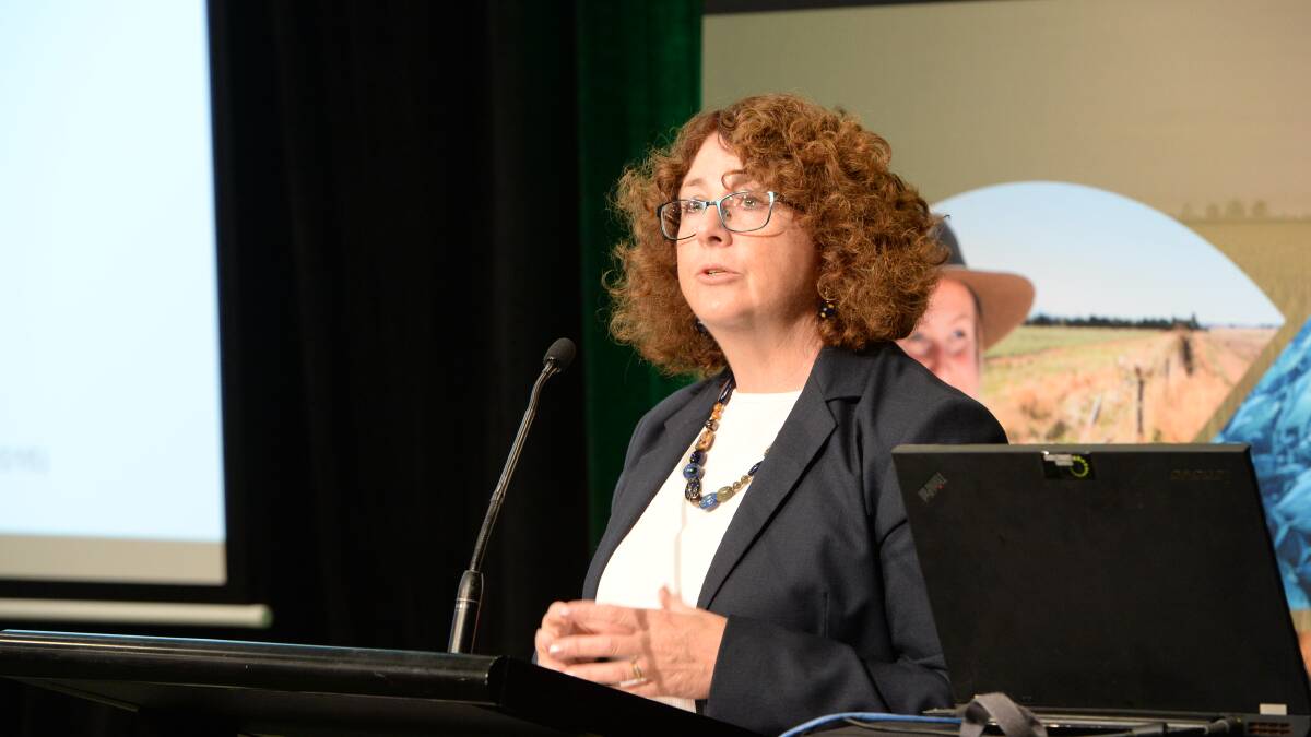 Acting ABARES chief commodity analyst Trish Gleeson talks beef at the annual Outlook conference in Canberra last week.