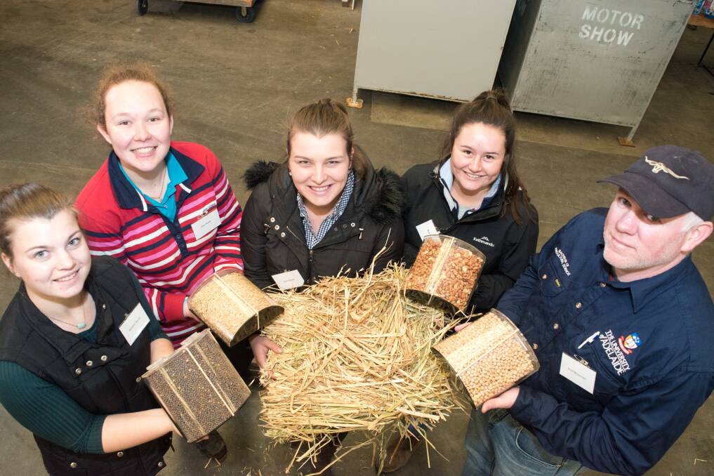 NEW SKILLS: University of Adelaide ag science students Rebekah Starick, Kass Riddle, Clare Svilans, Mary Williams and Scott McLaughlan.