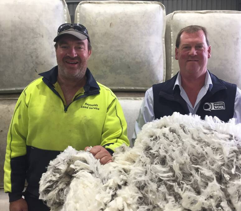 STRAIGHTFORWARD STRATEGY: South East producer Andrew Brodie generally sells his wool straight after shearing to Quality Wool Naracoorte through his long-time agent Brendan Cobbledick.