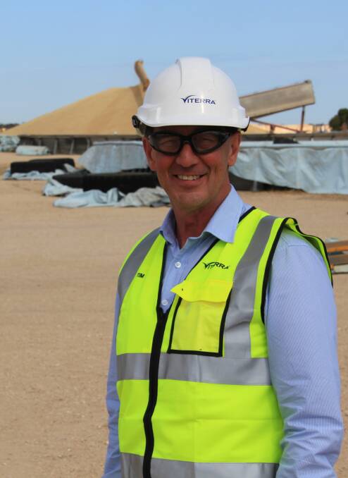 IN THE BIN: Viterra's Tim Krause said the SA harvest was all but complete.