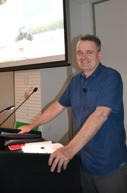 ADVICE: Rural Solutions SA's Brian Hughes at the GRDC grains research update in Adelaide recently, where he talked about ways to stop soil acidity being a ‘yield thief’.