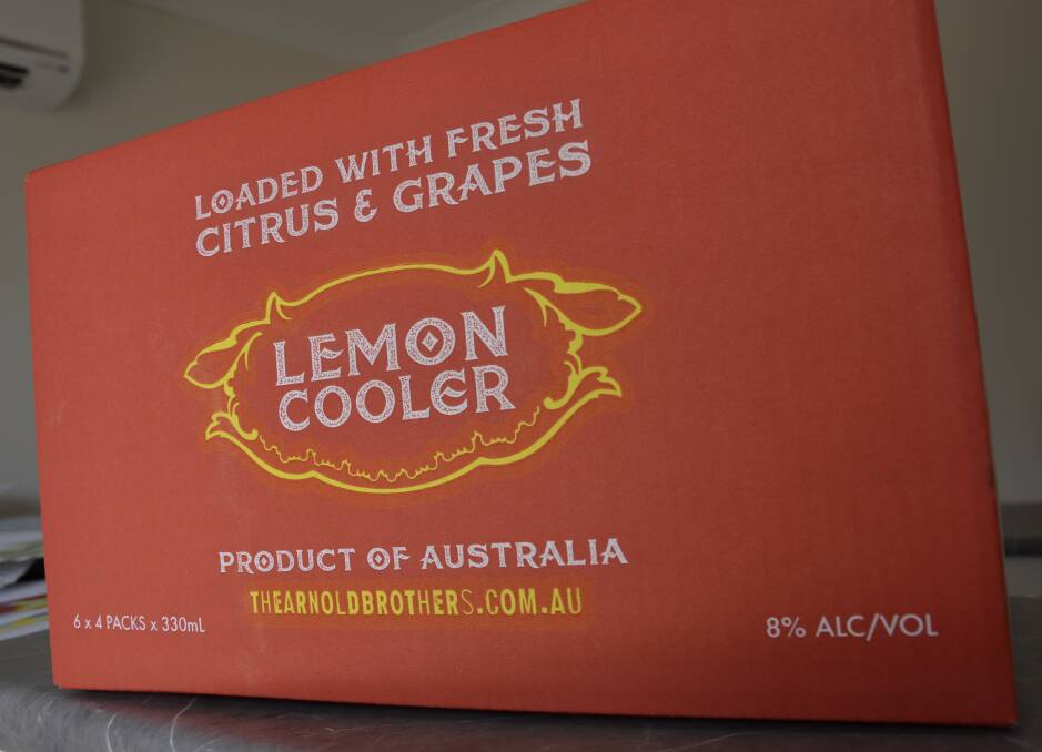 COOL DRINK: The Arnold Brothers lemon cooler is a mix of lemon and grape juice, sourced from the Riverland.