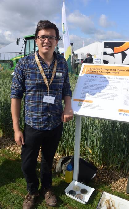 PhD student Joe Moughan is working on limiting the damage of the fungal disease take-all at the Rothamsted Research Centre in the UK.