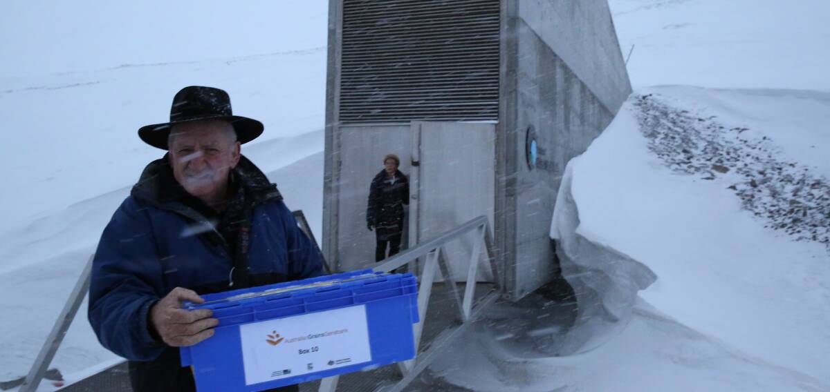Tim Fischer at the Svalbard Seed Vault in Norway. 
