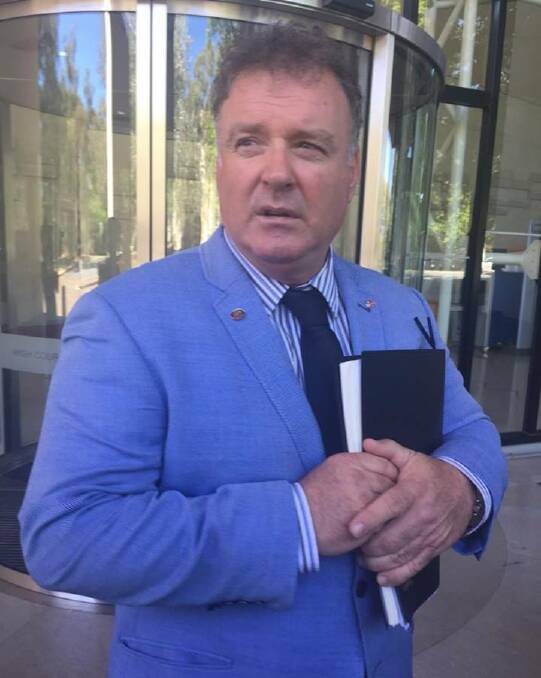 WA One Nation Senator Rod Culleton speaking to media outside the High Court today in Canberra.