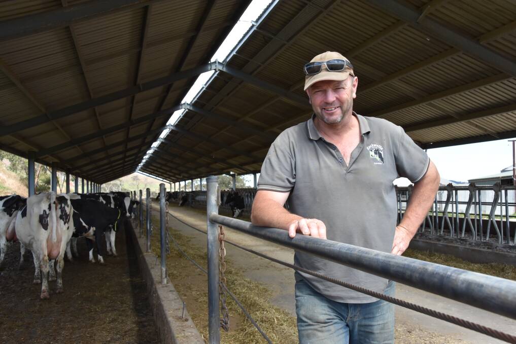 FEED TIME: Wes Hurrell, Torrens Vale, says a TMR helps boost productivity.