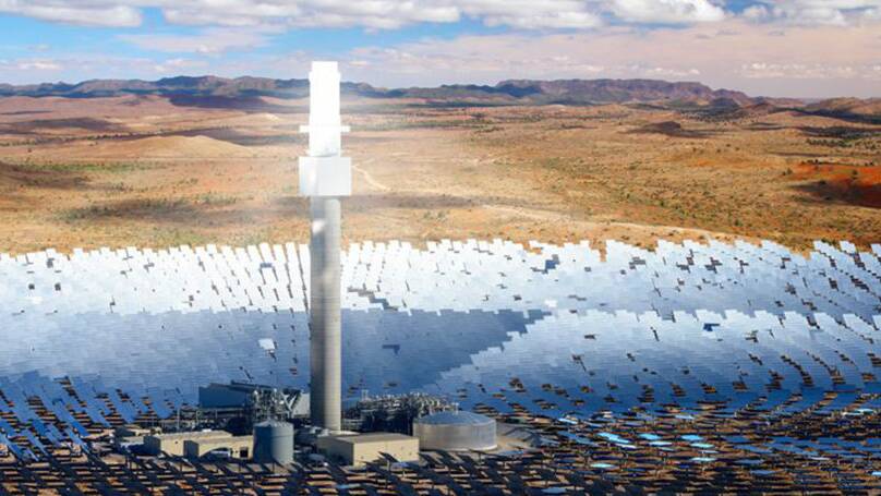 FUTURE VISION: An artist's impression of the Aurora plant to be built by SolarReserve in SA. 