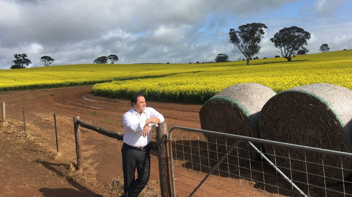 PLAN AHEAD: Member for Barker Tony Pasin is urging farming groups to consider innovative ideas.