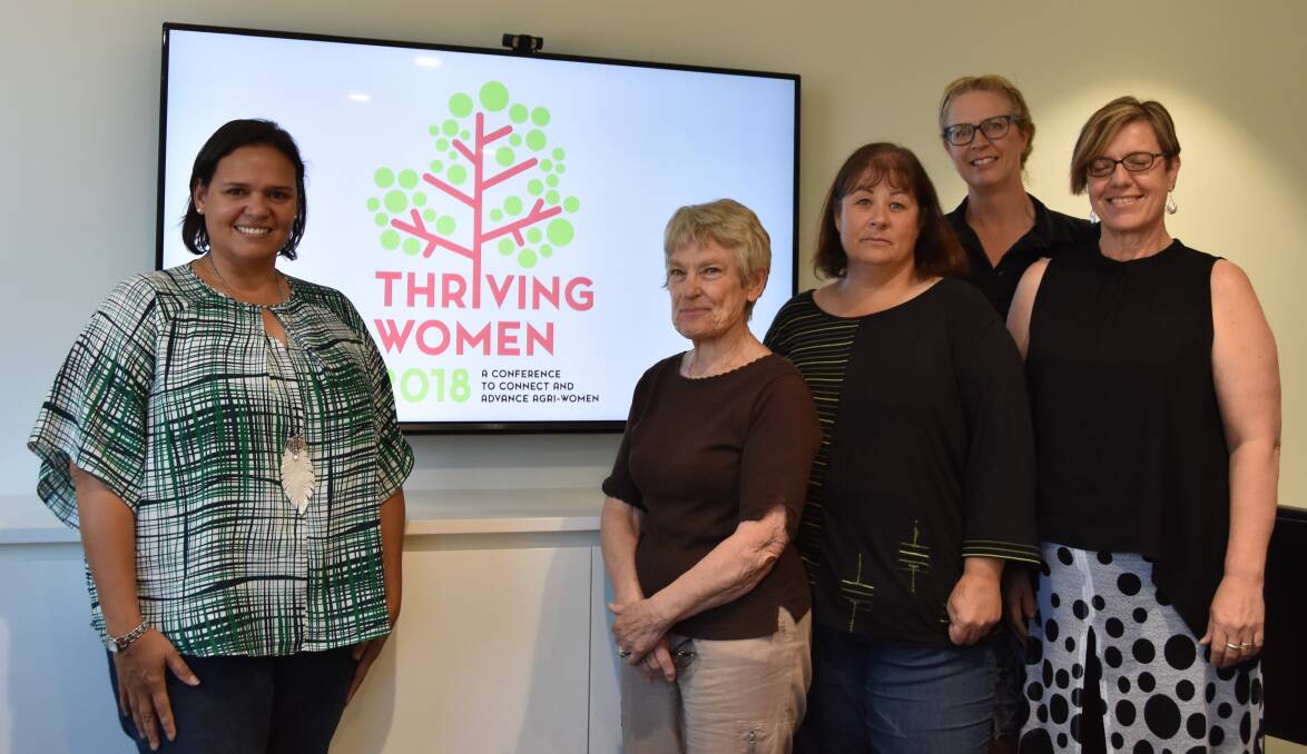 OPPORTUNITY: The Thriving Women 2018 committee of Nat Sommerville, convenor Pat Hamilton, Deb Baum, Kim Blenkiron and Jeanette Gellard. 