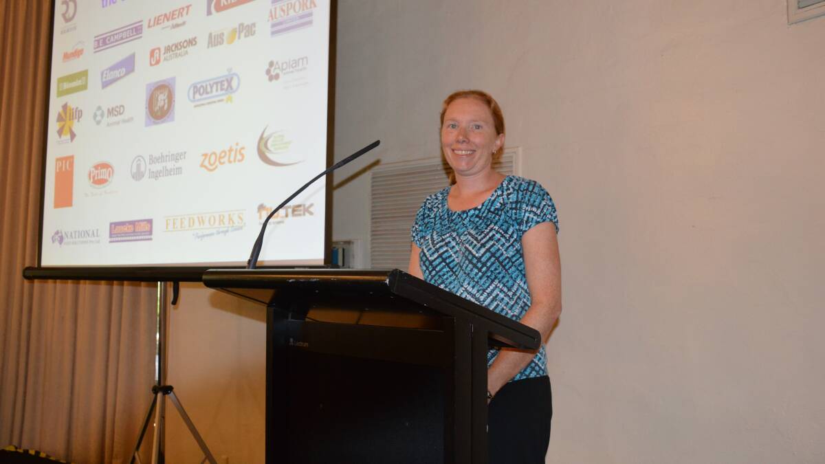 RATIONAL DECISION: PhD candidate Karen Moore, Pork Innovation WA, says trials have shown changes to feed rations can lower costs without impacting growth.