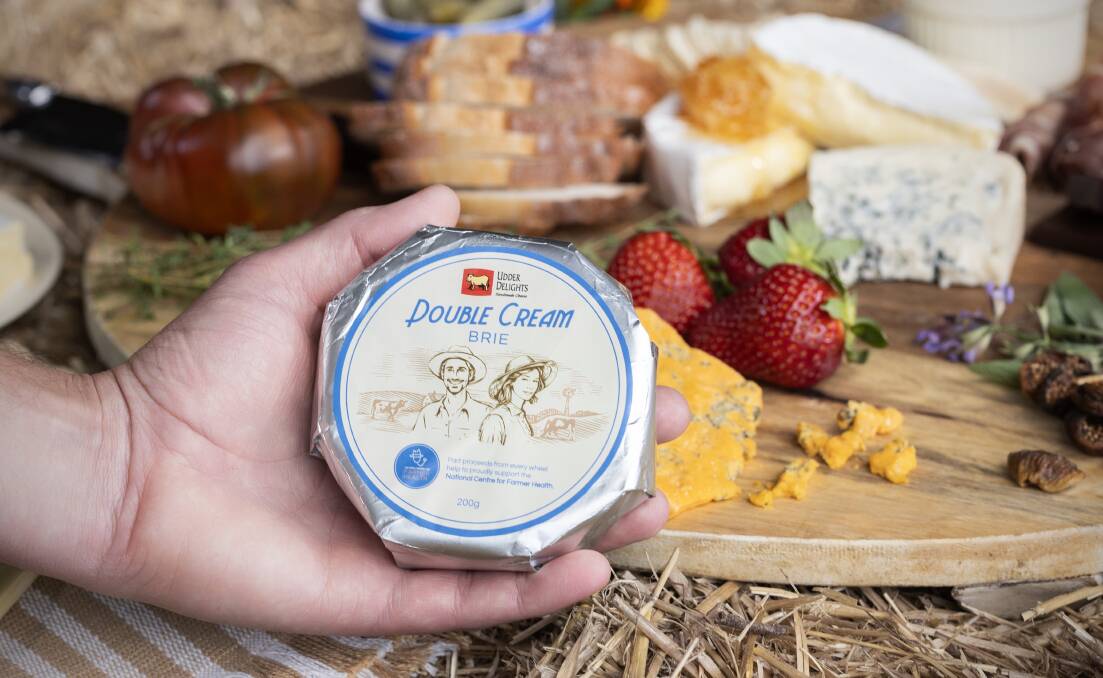 The Double Cream Brie, which is among Udder Delights most popular items, is available in Coles and selected independent stores. Picture supplied