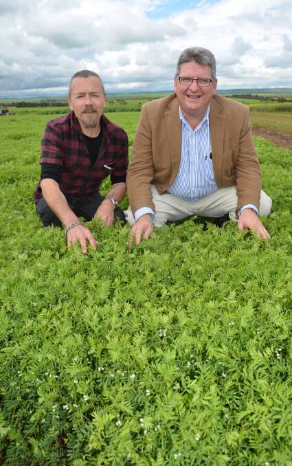 SPECIAL CROP: Food ambassador Simon Bryant and Pulse Australia chairman Peter Wilson say these lentils are part of a wider scope of great pulse crops this year.