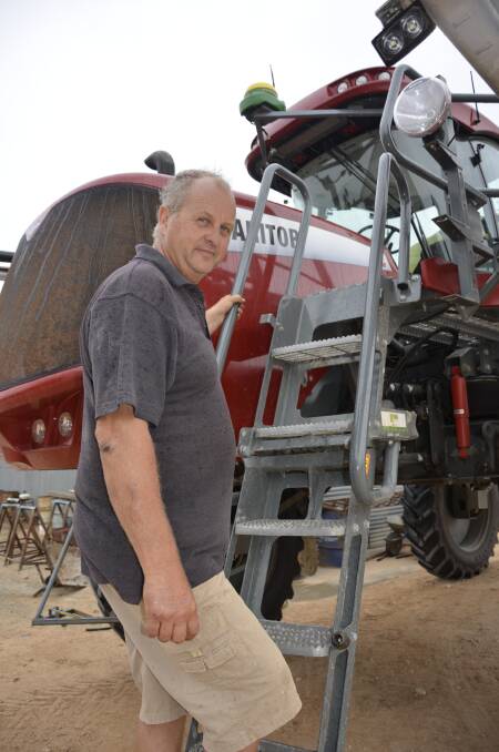 REPEAT ACTION: Lameroo cropper Peter Maynard has had to spray weeds in some paddocks up to three times because of good rainfall throughout spring and summer.  
