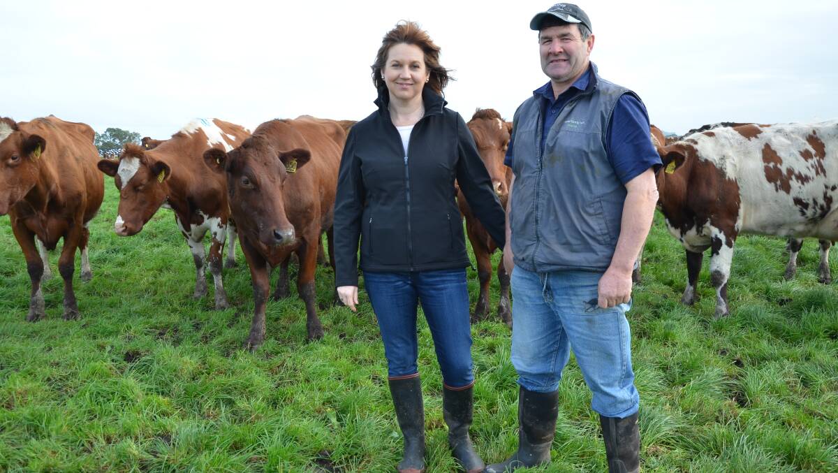 BIG IMPACT: South East dairy producers Michele and Graeme Hamilton are concerned about the effects of the price cut on their farm and the industry. 