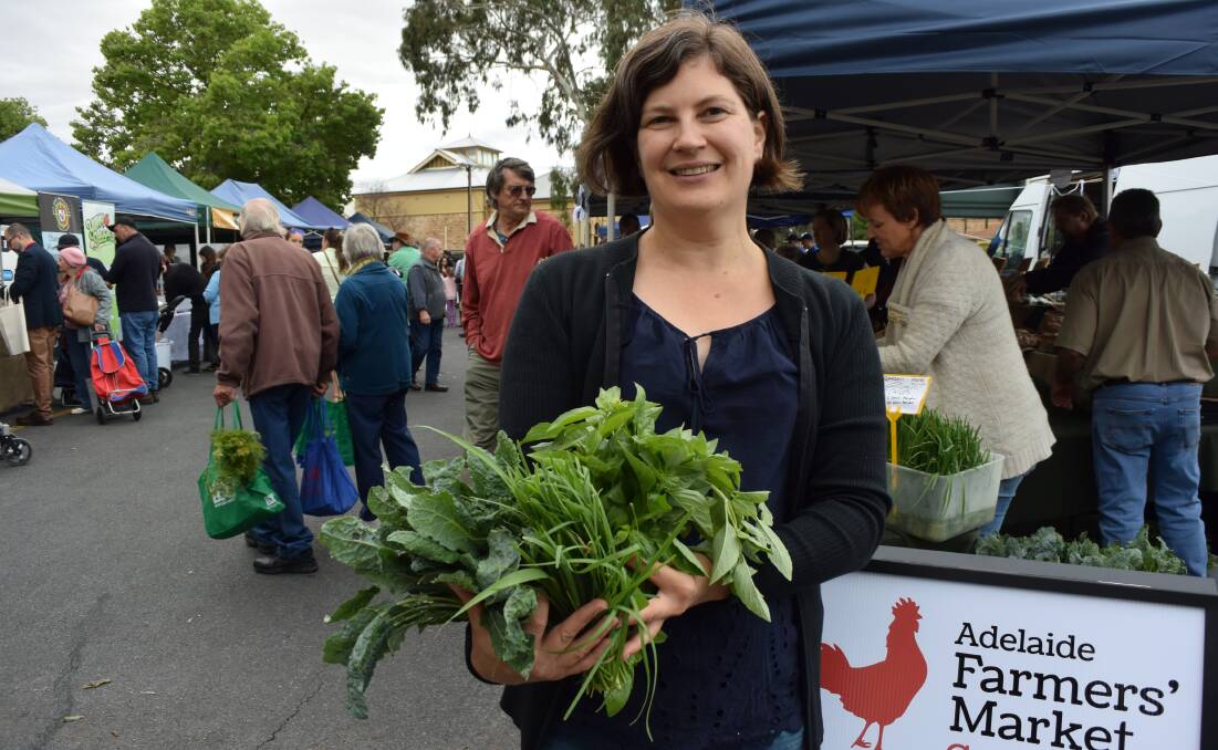 NEW START: Coordinator of the new Adelaide Farmers' Markets at Gawler, Elaine Ratcliffe, at the event's first day. More pics in next week's Stock Journal.
