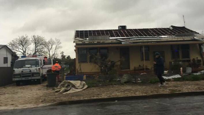 Tanya Penna captured some of the damage in Blyth.