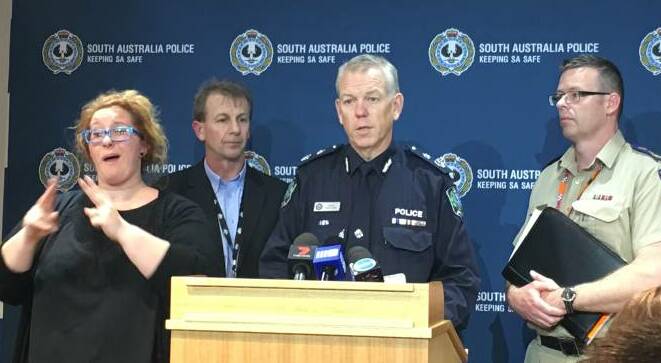 SAPOL Commissioner of Police Grant Stevens said winds could reach a 'destructive level' never seen before in SA.