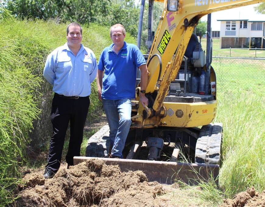 FINAL STAGE: Richmond Shire Chief Executive Officer Peter Bennett and Wi-Sky founder William Harrington are proud to be working together to service internet to Richmond. Photo: Samantha Walton.