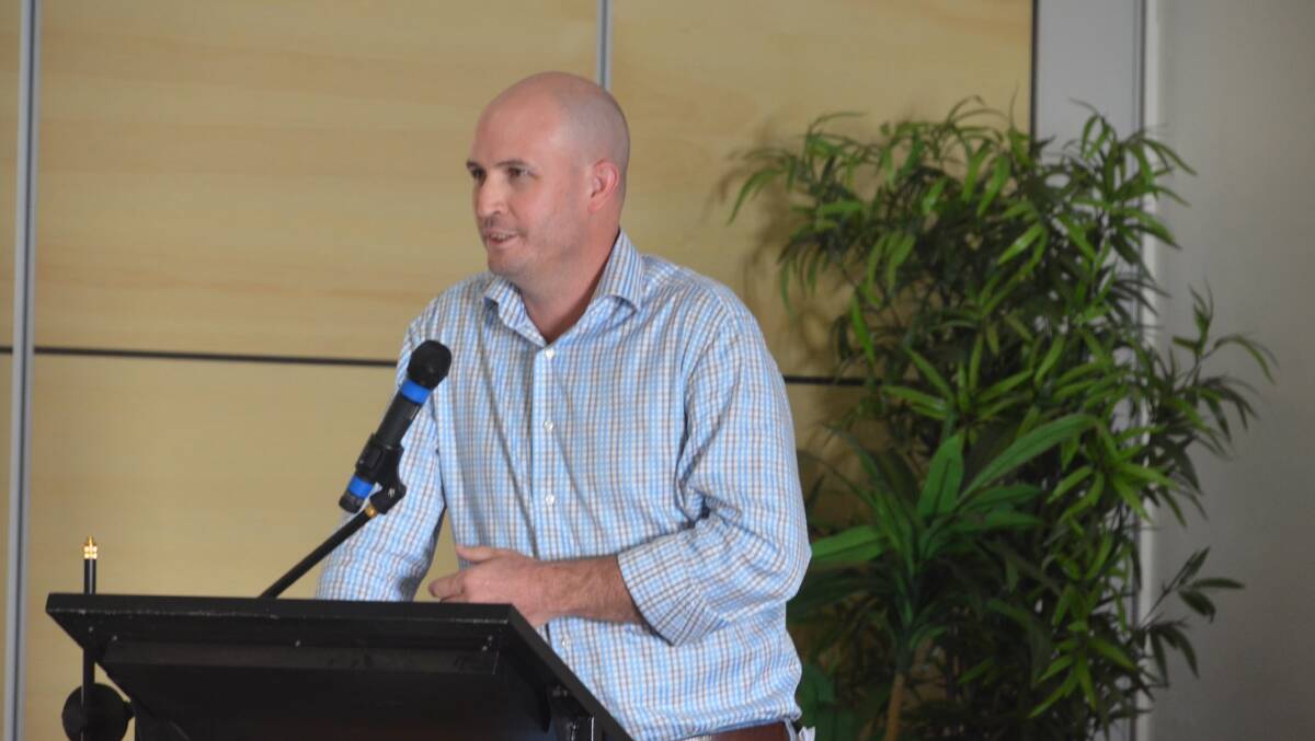Mayor Greg Campbell speaks at the second Cloncurry Community Forum on Thursday.