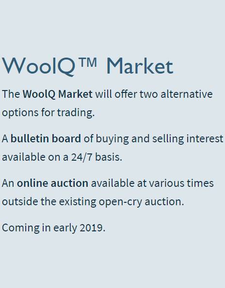 On AWI's website, it still says WoolQ Market is "coming in early 2019", but it was just launched in April 2020.
