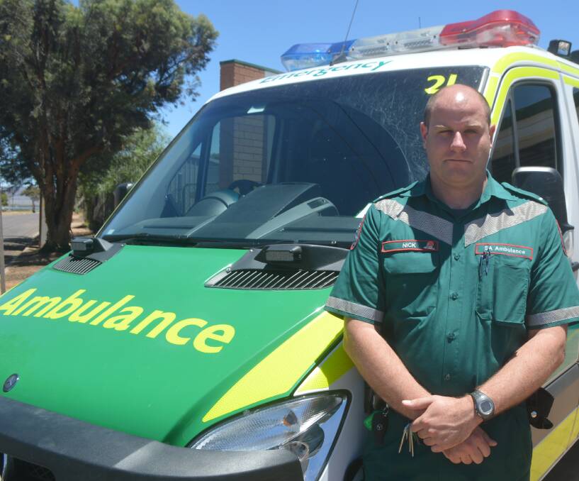 IMPACT: SA Ambulance acting clinical team leader Nick Williams says the impact of serious and fatal road accidents on country roads are tough, but support networks are just as strong.