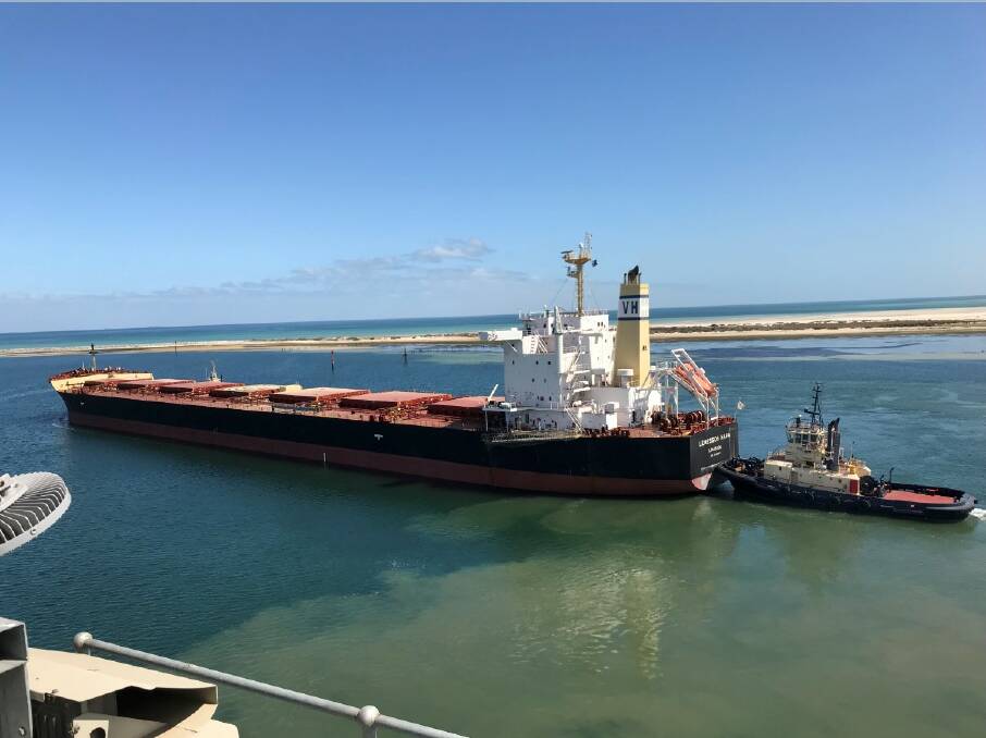 MARKETS OPEN: Lemessos Napa, a recent durum vessel heading from South Australia to Italy. 