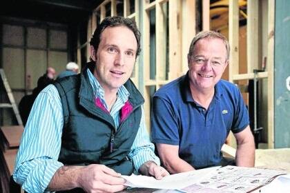 FIRST IN AUST: Tim Burvill and Lars Damgaard will open A Hereford Beefstouw in Adelaide this month.