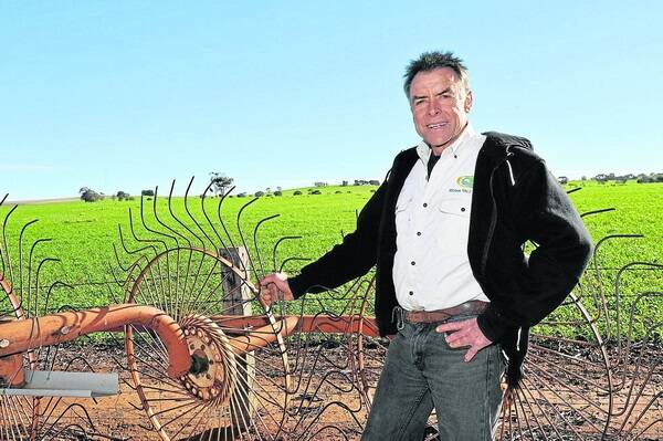 WATCHING AND WAITING: Lower North farmer Tony Clarke has been watching grain prices carefully in recent weeks, but has held off signing any forward contracts, waiting to see if there are further upsides to the price rally.