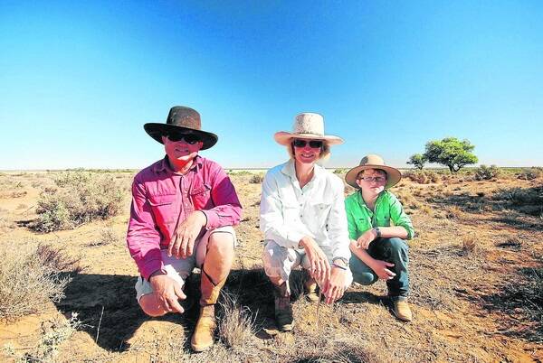 SIMPLE BUSINESS: Gus, Kelly and Mitchell Whyte, Wyndham Station via Wentworth, NSW, aim to run a simple farming business and convert as much grass as possible into meat and wool. 