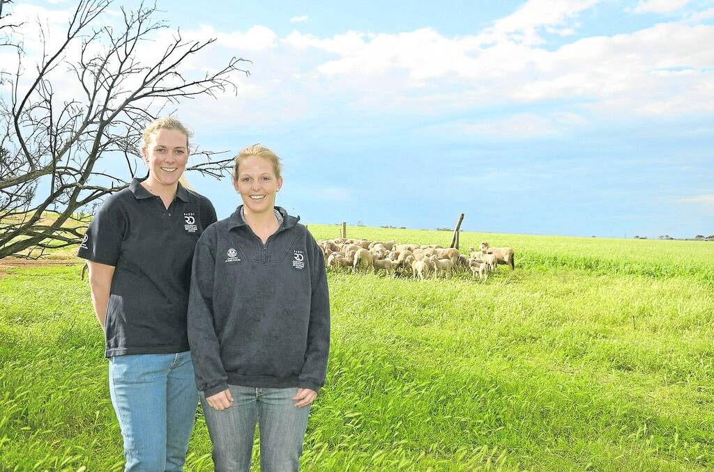 SURVIVAL IMPROVES: SARDI research officers Suzie Holbery and Jessica Crettenden, based at Minnipa Agriculture Centre, have improved lamb survival rates in their latest research project through best management practices and predator control.