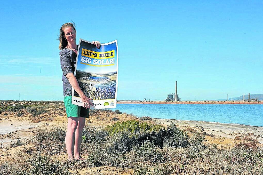 ENERGY ACTION: Repower Port Augusta chairperson Lisa Lumsden wants the state government to take action by securing funding for the project from the Clean Energy Finance Corporation and the Australian Renewable Energy Agency.