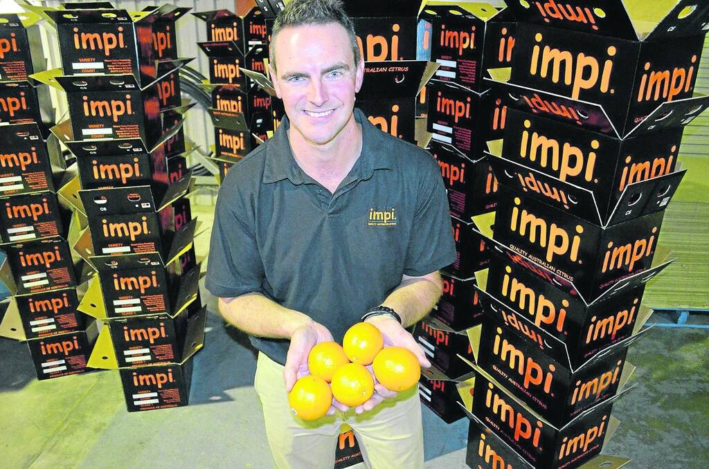 INCREDIBLE DEMAND: Impi marketing manager Ben Cant, who is also a Citrus Australia director, said demand was “incredible” for Australian citrus.