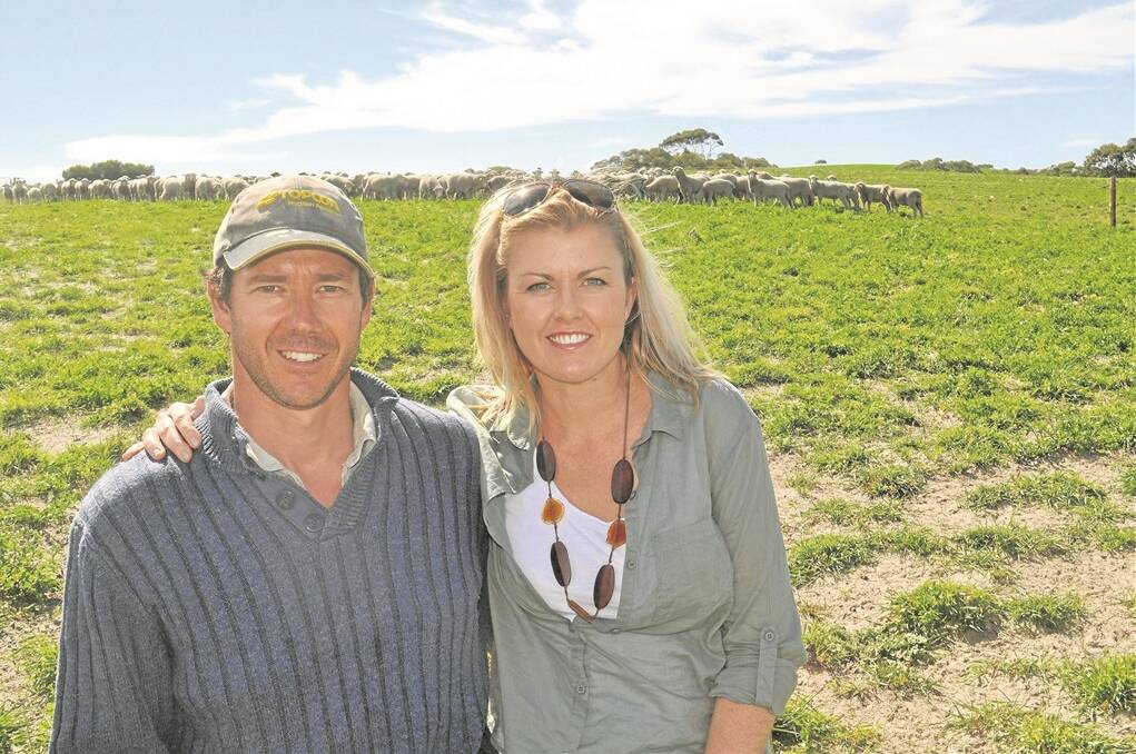 GOOD SELECTION: Neville and Celia Kernick, Field, SA, are pleased with their results of selecting rams with high maternal reproductive rates.