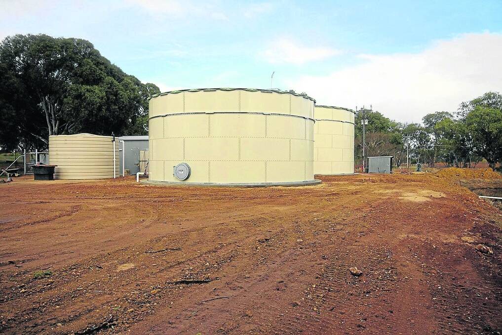 QUALITY IMPROVEMENTS: The waste water treatment plant built by Adelaide-based company Factor UTB has improved the quality of water being irrigated onto a nearby 40 ha paddock.