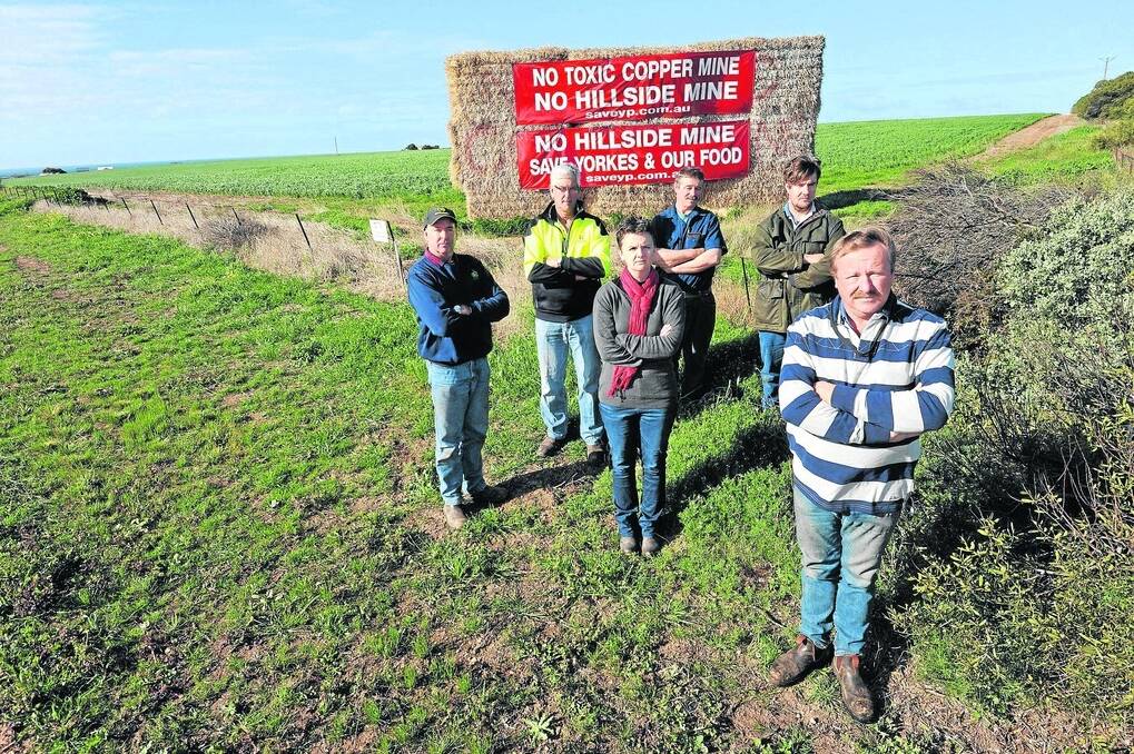 YP PROTEST: YP Landowners Group members say they are "devastated" by the state government's decision to approve the Hillside mine.