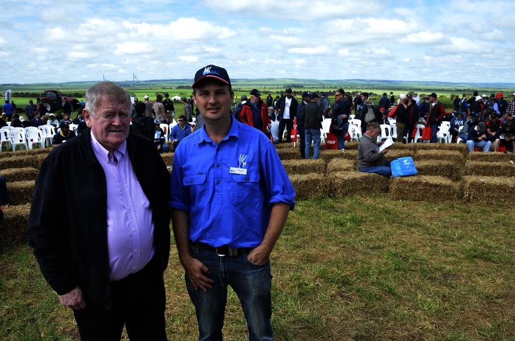 IDEA SPIN: Primary Producers SA chairman Rob Kerin and Hart Field Day Site Group chairman Justin Wundke at last year's event.