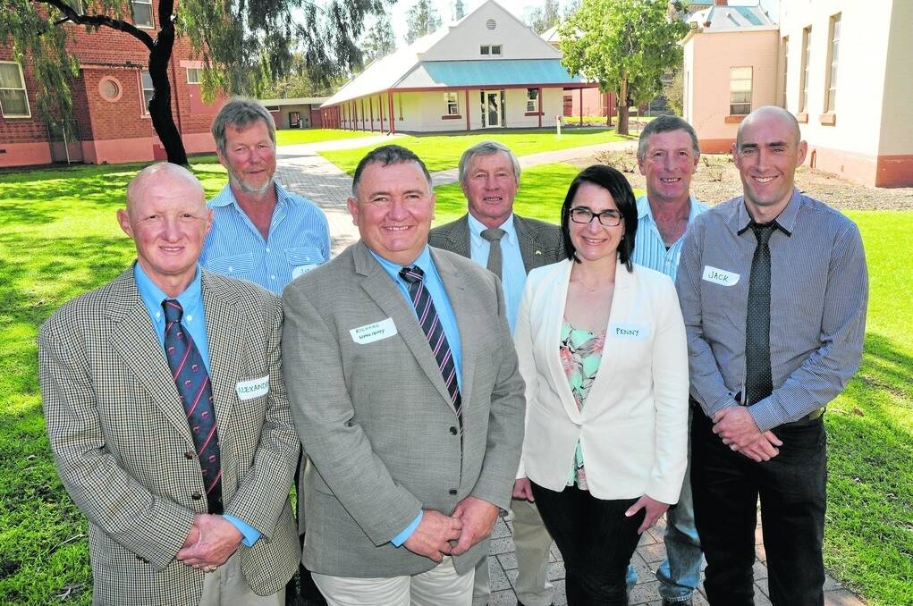 ON THE TEAM: Board members of the new Livestock SA after the AGM on Friday last week. In the team are (back) Joe Keynes, Keyneton Station, Geoff Power, Orroroo, and Bill Nosworthy, Sheringa, (front) Alexander MacLachlan, Linden Park, president Richard Halliday, Bordertown, Penny Schulz, Field, and Jack England, Keilira. Absent are Andrew Clarke, Oodnadatta, Steve Radeski, Adelaide, & Andy Withers.
